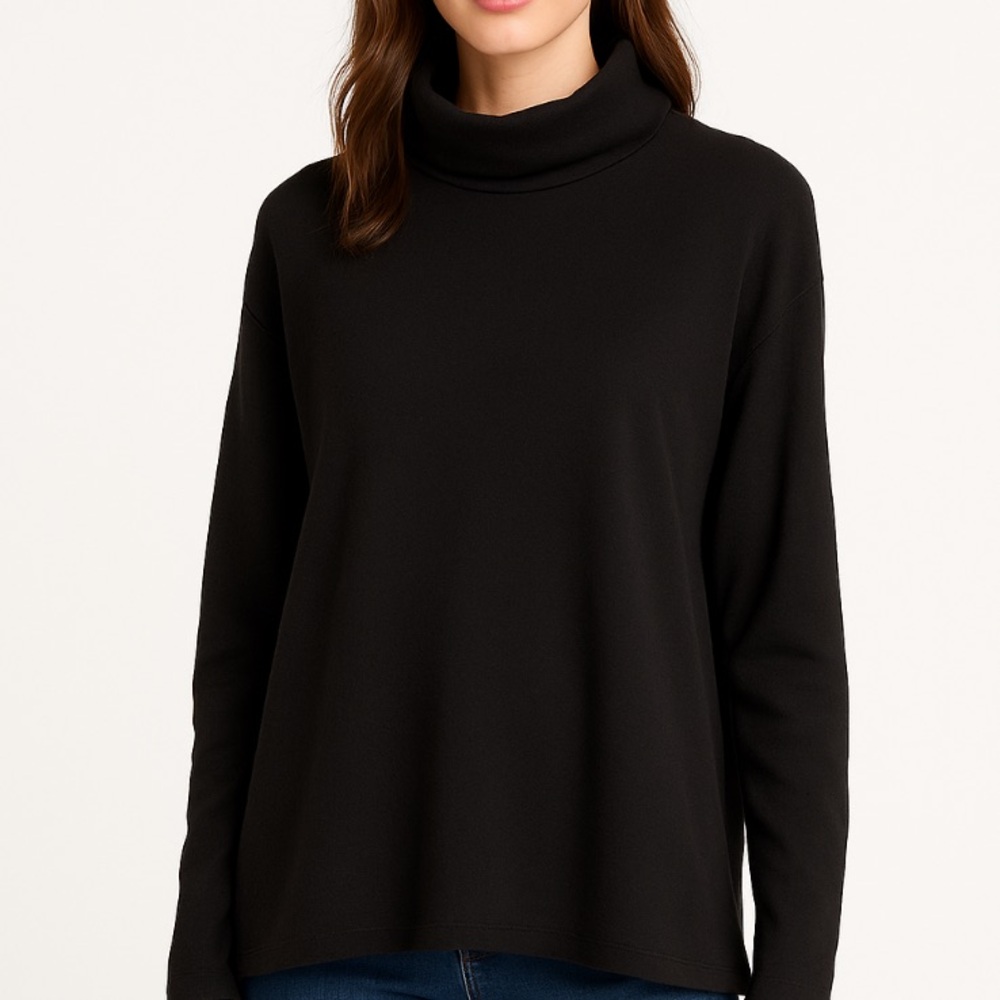 Kiyonna Black Turtleneck Sweater